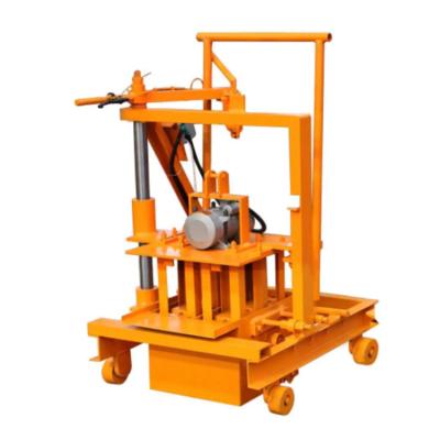 China High Efficiency Low Cost Investment QT40-3C Small Hand Press Brick Making Machine Block Laying Machine for sale