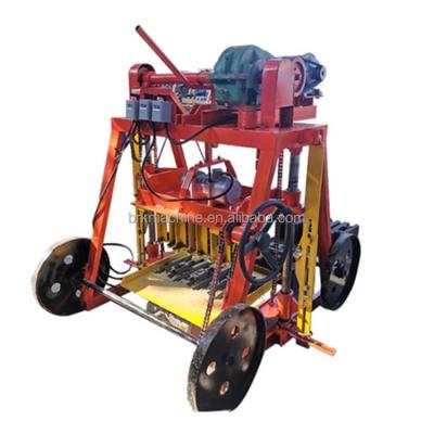 China High efficiency low cost qmy4-45 electric power hollow brick machine manual movable egg laying block making machine for sale