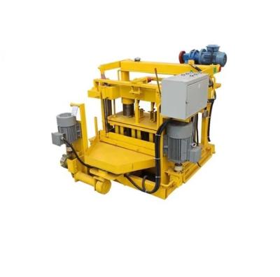 China QT40-3A High Efficiency Movable And Movable Single Manual Brick Making Machine Low Cost for sale