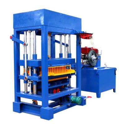 China High Efficiency Low Cost Hydraulic Block Machine QT4-30 Diesel Engine Block Making Machine for sale