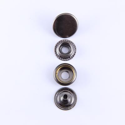 China 12.5mm Nickel Free Size Brass Snap Fastener Small 4 Part Snap Buttons for sale