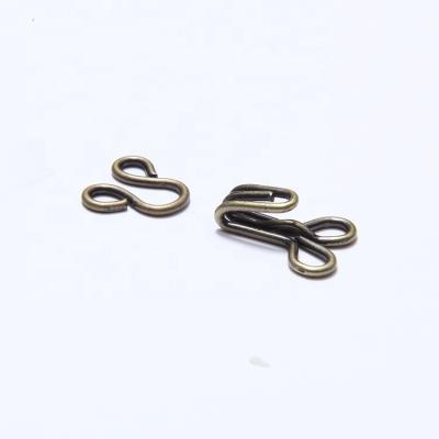 China Taiwan made 8.2 mm normal size nickel free steel hook and eye collar hook for sale