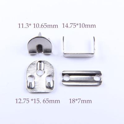 China Custom High Quality Metal Button Trouser Hook Ladies Pants Hook 4 Part Pants Hook for sale