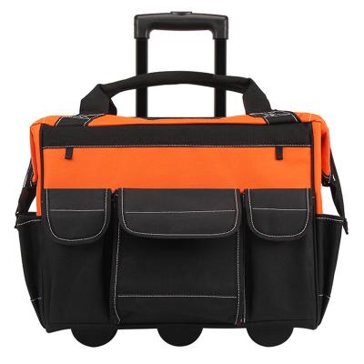 China Portable Oxford Waterproof Cloth Electrician's Kit Trolley Repair Tool/Hardware Storage Bag for sale