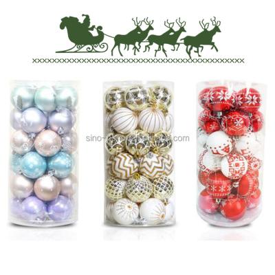 China 2020 Christmas Outdoor Plastic Ball Transparent Ball Series for sale