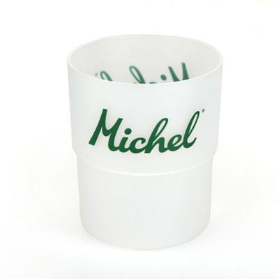 China Sustainable Plastic Cup Printing Process Mug With Handle for sale