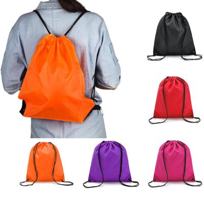 China Reusable Eco Friendly Drawstring Tote Bags, Soccer Basketball Backpack Logo Drawstring Laundry Rpet Polyester Bag for sale