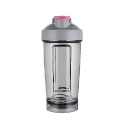 China Sports 500ml Gym Bottle  Ball Stainless Steel Shakers Protein Plastic Shaker Cup for sale