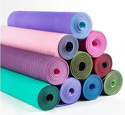 China Custom printed yoga mats big band exercise pilates yoga mat thick waterproof washable durable anti-slip yoga mats for sale