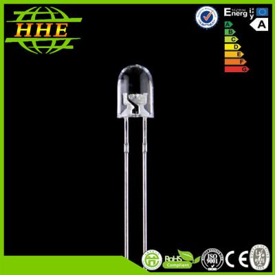 Chine InGaN/GaAsp 365nm - 370nm 5mm LED UV ovale pour l'argent détectant la lentille claire de l'eau à vendre