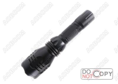 Chine Noircissez 5 la lampe-torche menée tactique en aluminium du CREE 5-LED Q5 de 350 lumens, la lampe-torche 3.0V-9V menée lumineuse à vendre