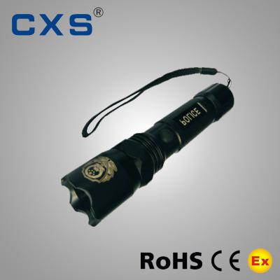 China Rechargeable IP65 Explosion Proof Flashlight Cree Led Police Flashlight for sale