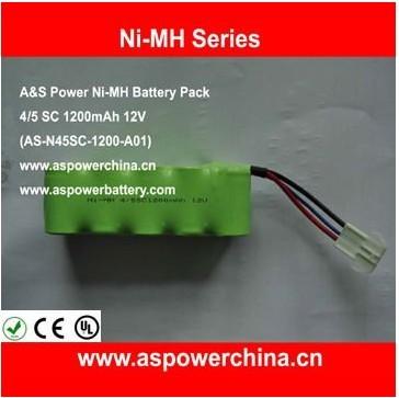 China Ni-MH battery pack 4/5 SC 1200mAh 12V for sale