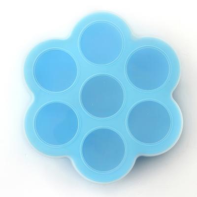 China Best Quality Sustainable Seven-hole Simplicity Silicone Silicone Tray For Making Ice Cream For Kitchen Supplies for sale