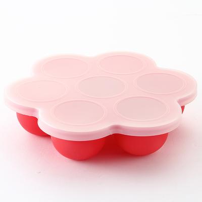 China Wholesale Price Viable Seven-hole Durable Silicone Silicon Ice Cube Tray For Kitchen Utensils for sale