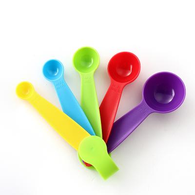 China Stackable to Save Space Supply Simplicity Food Grade Silicon Chinese Plastic Measuring Cups and Spoons for Kitchen Supplies for sale