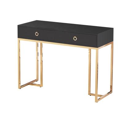 China Unfoldable Make Up Table Professional MDF Stainless Steel Dressers Stand Up Bedroom For Girls With Stool for sale