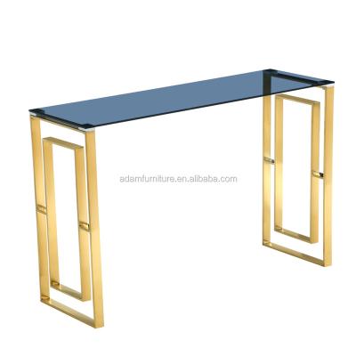 China modern and luxury modern table (else) console adjustable glass console table for sale