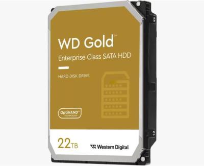 China SATA WD Gold Enterprise ClassSATA HDD 22TB WD221KRYZ use in Server and PC for sale