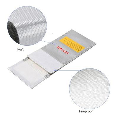 China Hot Wholesale Fireproof Safe Guard Battery Bag Charging Sack 200 x 100mm RC LiPo Li-PO Battery Protective Bag for sale