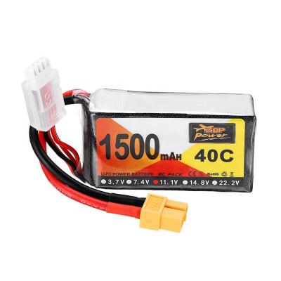 China Toys Good Quality RC 3S 11.1 V 1500mAH Lipo Battery 40C For RC Model for sale