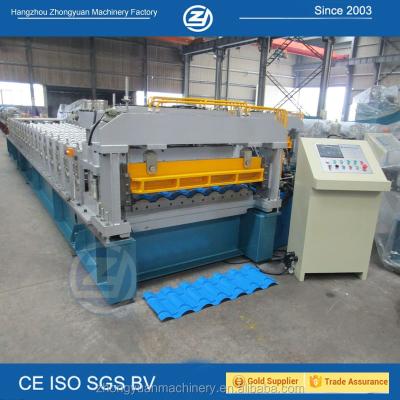 China Building Material Stores Building Material Tile Sheet Roll Forming Machine for sale