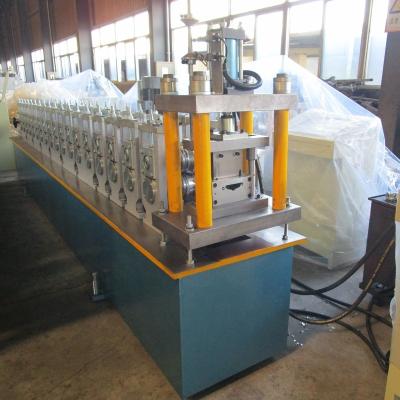 China Building Material Shops 18 Stations Transmission Metal Shutter Door Chain Slats Roll Forming Machine For Sale for sale