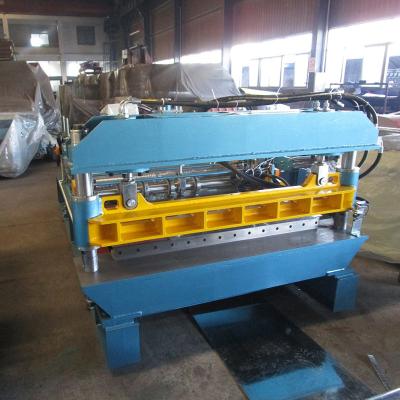 China Cut to length hot sale hydraulic slitting&cut automatically to length line roll forming machine and 10T automatic decoiler with spool car for sale