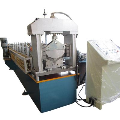 China Pre-painted building material stores galvanized steel sheet color ridge cap machine metal ridge cap roll forming machine for sale