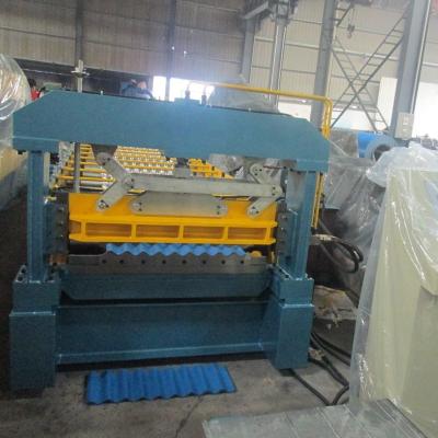 China Building Material Shop Corrugated Steel Wall Cladding Sheet Roll Forming Machine for sale