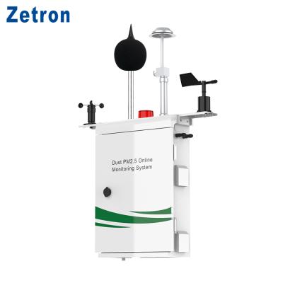 China Zetron MS800A Online Ambient Air Quality Monitoring Station 14H5 10 PM SO2 NO2 O3 TVOC Temperature Humidity Wind Noise Air Quality Monitoring Station with Data Storage Function for sale