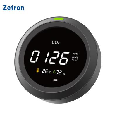 China Zetron 0-5000ppm Sensor Carbon Dioxide CO2 Detector Infrared Alarm For Indoor Air Quality Monitor 15*8.3*4.6cm for sale