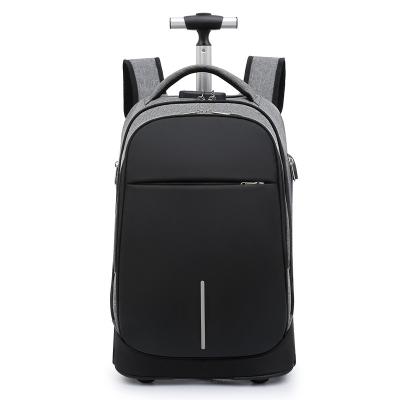 China With Waterproof USB JKL School Laptop Black Trolley Backpack for sale