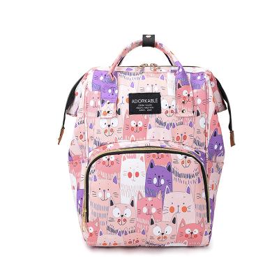 China JKL Purple Oxford Cloth Travel Anti-theft Custom Multifunctional Waterproof Outdoor Mum Felt Diaper Bag, Diaper Backpack Black for sale