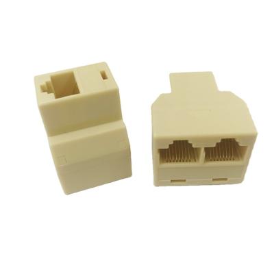 China Mini Network PC 1080p RJ45 RJ45 3 Way Network Cable Splitter Supplement Plug Coupler Factory for sale