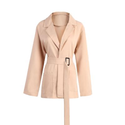 China Hot sales women trench coat with belt coat for women with buttons coat women zu verkaufen