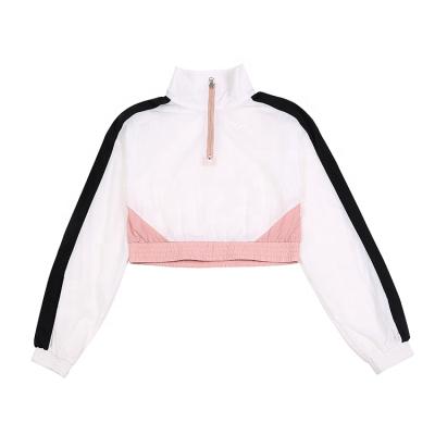 Κίνα 2021 newest Zip front summer spring short coat women fashion white coat with Sun-Protective Clothing προς πώληση