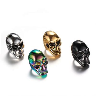 China Dropshipping Hotsale Black Skull Retro Titanium Nickel Free Jewelry Ring Steel Necklace for sale