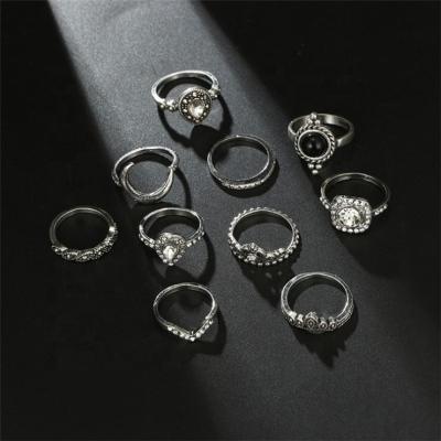 China Dropshipping Hotsale Rings Jewelry Set Nickel Free Ring Earring For Women Jewelry Set for sale