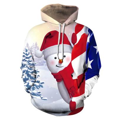 China 2020 New Fashion 3D Logo Harajuku Christmas Long Sleeves Custom Cartoon Full Print Hoody Men Streetweares Anti-pilling Cute Sweatshirts for sale