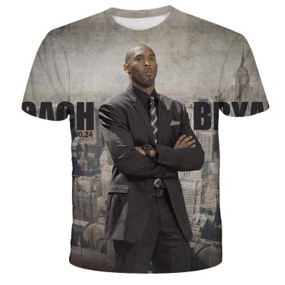 China Anti-Wrinkle Thank You For Kobe Bryant Commemorative T-Shirt Black Mamba Custom Printed. for sale