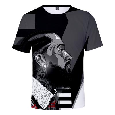 China Custom Anti-Shrink T-shirt OEM Hitter Nipsey Hussle 3D Bracket Collar For Men/Women Baseball Uniform Men's Harajuku Casual T-shirt New for sale