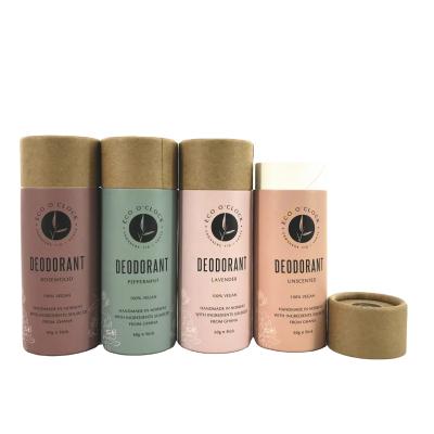 China Eco Friendly Biodegradable Deodorant Stick Container Paper Tube Packaging For Lip Gloss for sale