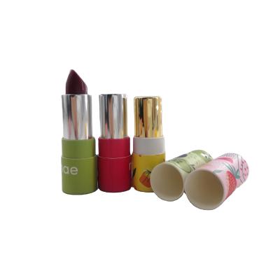 China Eco Friendly Biodegradable Packaging Twist Up Lipstick Tube Paper Tube Containers Lipstick Cosmetic Packaging Container for sale