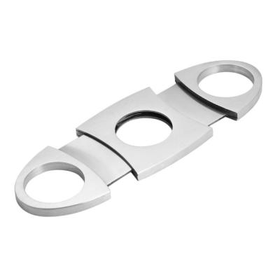 China Minimalist Double Stainless Steel Blade Cigar Accessories Cigar Knife Scissor Cutter Gift Sets For Smoking Accessories for sale