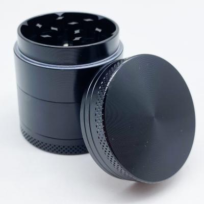 China Black SHINY Herb Grinder Accessories Cheap Sharp Teeth 50MM Herb Grinder Bongo Weed Smoking for sale