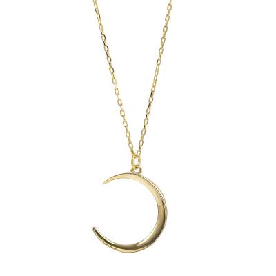 China FASHIONABLE Necklace Women's Sterling Silver Moon Design S925 Niche Fashion Necklace for sale