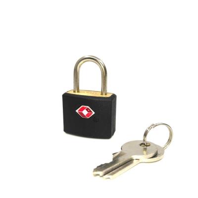 China Hot Sale TSA-385 Small Brass Key Travel Luggage Padlock TSA Lock for sale