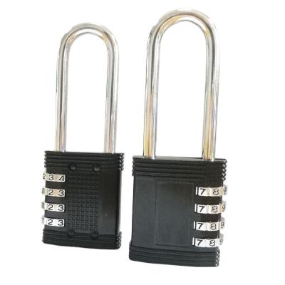 China Hot Selling High Quality Zinc Alloy GYM Security 4 Digit Combination Lock Combination Padlock CJSJ CH-606-L With Long Shackle for sale