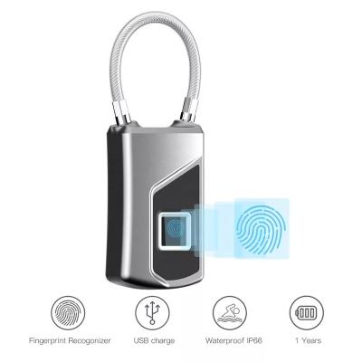 China Hot Sale Anytek Padlock Apartment/Home/GYM Anytek Padlock Backpack Fingerprint Lock Padlock Smart Backpack Lock for sale